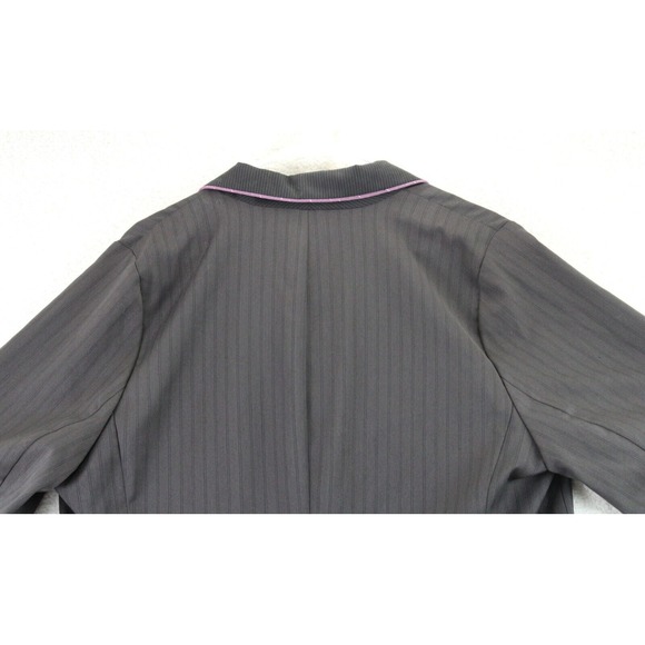 Torrid Womens Size 3 Pinstripe Blazer Pink Trim Bow Pockets Tie Back NWT - Picture 16 of 16